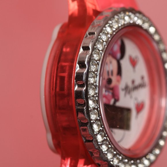 Minnie Mouse Digital Pink Round Watch - Picture 6 of 13